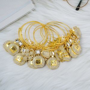 Bangle 10pcs mixed 65mm Alloy with Rhinestone Charms on Sale 230925