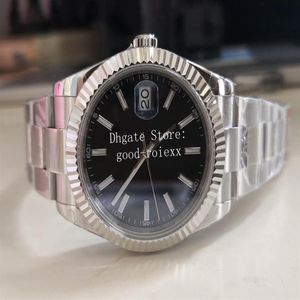 41mm Titta på herrklockor Men Crystal Glass BPF Automatisk 2813 Mekaniskt ståldatum Dyk BP White Rhodium Sapphire Rome Blue 185Q