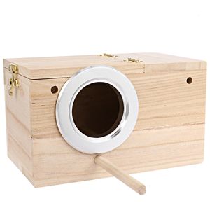 Gabbie per uccelli Nido Box Scatole per parrocchetti Inseparabili Uccelli Finestra Allevamento Cockatiel Case Casa Birdemic Nest Budgies Conure 230925