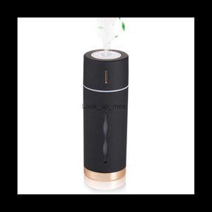 Humidifiers Personal Cool Mist Humidifier USB Desktop Mini Humidifier for Bedroom Office Travel Car Super Quiet Auto Shut-Off Black YQ230926