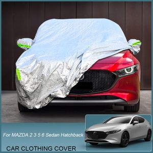 Capa completa para carro, chuva, gelo, neve, poeira, à prova d'água, para mazda 2 demio dj 3 bp 5 premecy cw 6 gl sedan wagon hatchback, capa anti-uv