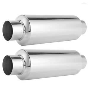 Car Exhaust Muffler Silver 12 Inch Long Performance