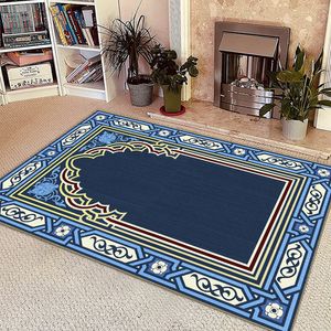 Carpets Prayer Mat Printed Pattern Prayer Mat Thickened Household Portable Folding Prayer Mat Middle East 230926