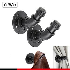 Handduk Rack 2Pack Industrial Style Robe Handduk Hook Wall Mounted Iron Pipe Coat Hanger Hat Holder Bag Rack Badrum sovrum kök rost gratis 230926