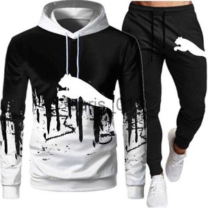 Männer Trainingsanzüge Herrenmode Marke Mit Kapuze Winter Trainingsanzug Sweatshirts + Jogginghose Casual Sport Anzüge Mann Hoodies Hosen Outfit Athleti Sets x0926