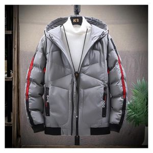 남자 양모 2023 가을 겨울 따뜻한 재킷 남성 패션 후드 단단한 두꺼운 재킷 수컷 면밀한 코트 플러스 사이즈 드롭