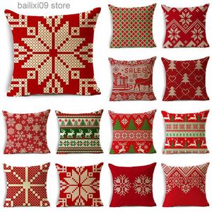 Pillow Case MODOVOS Christmas Throw case Cushion Cover Linen Case Merry Christmas Gifts Home Office Living Room 18*18in