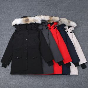 Inverno Mens para baixo parkas longo estilo quente com capuz putwear casacos Imprimir roupas Fur Top m8XB #