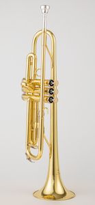 Japonya Kalitesi 4335 BB Trompet B Düz Pirinç Gümüş Kaplama Profesyonel Trompet Müzik Aletleri Deri Kılıf