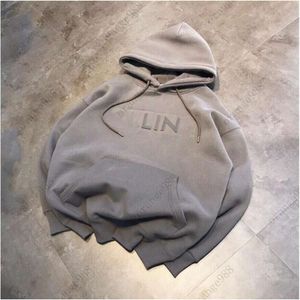 2023 Autumn and Winter New High Quality Designer Mens Women Hoodies Sweatshirts Couple Simple Steel Printed Letters Casual Loose Hooded Fleece Sweater01es