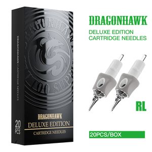 Aghi per tatuaggio Pro Scatola monouso da 20 pezzi Cartuccia di aghi per tatuaggio sterili per penna rotativa per tatuaggio Round Liner Forniture Trucco per Dragonhawk 230925