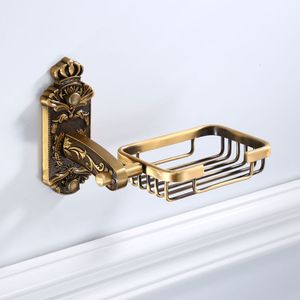 Soap Dishes Antique Brass Aluminium Soap Holder Bathroom Soap Basket Morden design Bathroom Accessories 230926