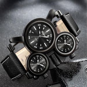 Personality Accurate Quartz Movement Handsome Mens Watches Super Cool Special Large Dial Male Watch Luminous Hands Wristwatches Mu3037