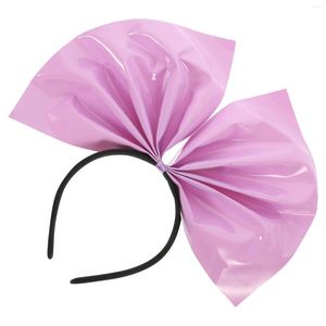 Bandanas Makeup Stirnband Lila Damen Große Schleife Erwachsene Damen Stoff Stirnbänder Schleifen Haarschmuck Miss