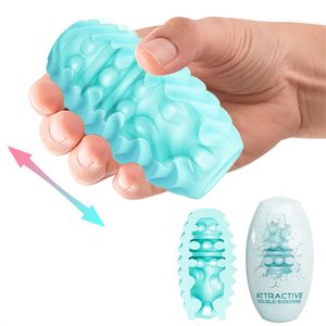 Masturbatori Giocattolo del sesso in silicone per uomini Pompino Masturbatore maschile Uovo Tazza per masturbazione Giocattoli utilizzabili per adulti 18 230925