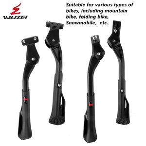 Cykelstammar Justerbar MTBSnowFolding Bicycle Kickstand Parkering Rack Support Side Kick Stand Foot Brace Cycling Parts Holder Footrest 230925