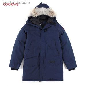 Men's Down Parkas New Canadian Down Jacket Men's Coat Parka Expedition 95% White Down Snowcoat Male Coat Jacket Waterproof 2602M S-2XL L230926