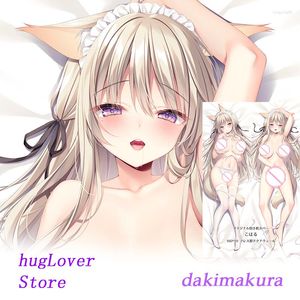 Federa per cuscino Dakimakura Anime Ears Girl Body Stampa fronte-retro Copertina a grandezza naturale