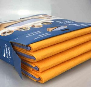 TCHY 8 Stück Handtuch Vlies Shamwow saugfähiges Geschirrtuch Antifett Waschen Putzlappen für Haus und Küche Autowischer 8350036