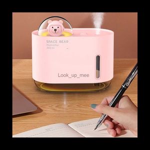 Luftfuktare 300 ml luftfuktare diffusor USB mini diffusor med LED -nattlätt luftfuktare för sovrum hem skrivbordskontor -pink yq230926