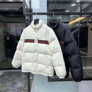 Nova moda para baixo casaco masculino e feminino designer casaco de inverno casal moletom casaco branco ganso para baixo jaqueta