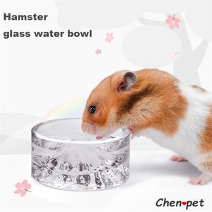 Pequenos Suprimentos Animais Design Especial Pet Fuji Mountain Hamster Alimentador de Água de Vidro para Chinchilas Cobaia Acessórios Garrafa 230925