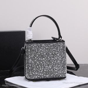 Mode lyxig designer kvinna väska tote handväska handväska kvinnor axelväska kristaller strass diamanter