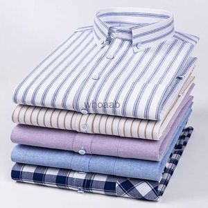 Camisas de vestir para hombres S ~ 6XL Tamaño grande 100% algodón Oxford Camisa de manga larga para hombres Four Seasons Lavable a máquina Ropa informal de moda para hombres de negocios YQ230926