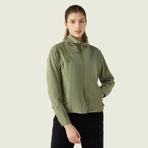 L-w010 Wasserabweisende Stretch-Hemdjacke, Trichterhals-Sportmantel, Öl, winddichte Jacken, Outdoor-Camping, Wandern, Bergbekleidung