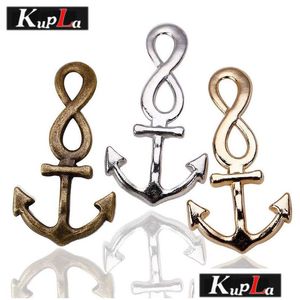 Charms Whole Salekupla Metal Nautical Infinity Anchor Diy Jewelry Handmade Pendant For 21X41Mm 30 Pieces C5246 Drop Delivery Findings Dh5Lw
