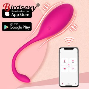 Wibratory Kontrola aplikacji na duże odległości wibrator pilot wibrujący jajko Bluetooth dla kobiet zabawki seksualne Para 230925