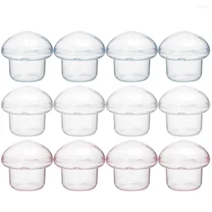 Gift Wrap 12 Pcs Storage Box Mushroom S Candy Gifts Fake Supplies Plastic Clear Favor Bags Baby