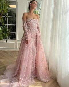 Sweet High Low Pink Puffy Prom Dresses Deep V-Neck Princess Short Front Long Back Tulle Evening Party Gowns Teen Girls Pageant Dress 01