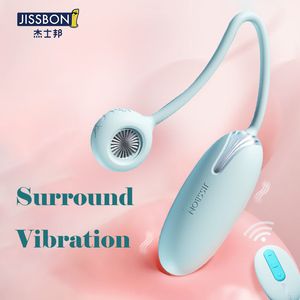 Vibratorer JisSbon Remote Control 10Frequency Vibrator Female Front and Back Dual Vibration Stimulation Gspot Sex Toy 230925