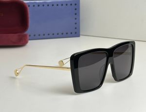 Black Shield Gold Übergroße Sonnenbrille 0434 Designer-Sonnenbrille Shades UV400 Brillen Unisex