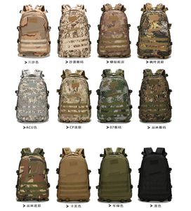 Zaino tattico da esterno da 45 litri Borsa a tracolla Oxford di grande capacità Impermeabile 900D Palestra Trekking Molle Zaino Camouflage Bagagli Organizzatore Zaini da viaggio