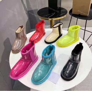Brand Snow Boots Women Dupe AAAAA Winter Warm Wool Casual Shoes Sliders Sandals Fashion Men Women Dress Classic Khaki Pink