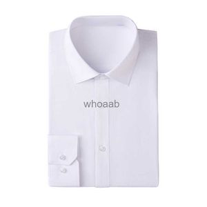 Koszule męskie sukienki nowe! Formalna koszulka z długimi rękawami w sprawdzaniu mężczyzn męska męska Poplin Extra Slim Fit Windsor Obroźnia Pojedyncza mankiet - White S ~ 6xl YQ230926