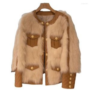 Women's Fur Design Premium Plush Jacket Sweater 2023 Autumn And Winter Fashion Thin Coat