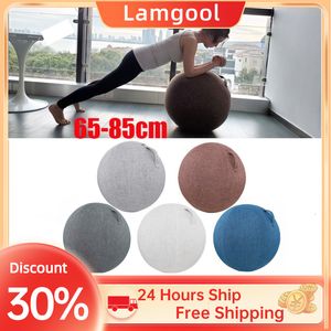 Yoga topları premium yoga top koruyucu kapak spor salonu egzersiz denge topu yoga egzersiz fitness aksesuarları 55/65/75/85cm 230925