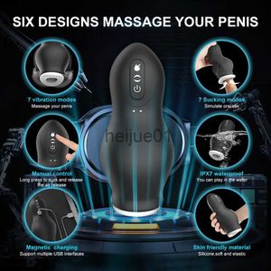 Masturbators Automatisk sugande manlig maskin oral vaginal penis vibrator sex leksak för män onani cup cup avsugning maskin onanator för män x0926 x0927