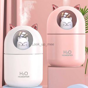 Humidifiers Bedroom Air Humidifier Colorful LED Night Light Air Wireless Air Humidifier USB Battery Rechargeable Equipment YQ230926