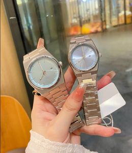 أفضل العلامة التجارية Tissoity Wristwatches Men Women's AAA تشاهد ثلاثة إبر كوارتز مشاهدة 1853 فاخرة ساعة معصم مزارع