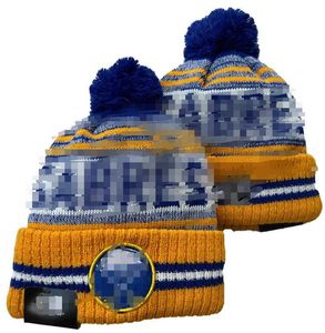 Bbuffalo Eanie Sabers Beanies North American Hockey Ball Team Side Patch Winter Wool Sport Knit Hat Skull Caps