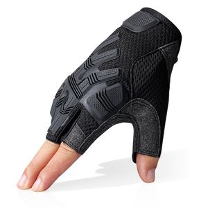 Fünf Finger Handschuhe Taktische Fäustlinge Halbfinger Fingerlose SWAT Handschuh Armee Militär Gummi Schutz Airsoft Fahrrad Schießen Fahren Männer 230925