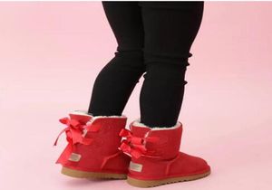 Designeruine couro crianças botas de neve sólida botas de neve inverno meninas calçados da criança meninas boots8473007
