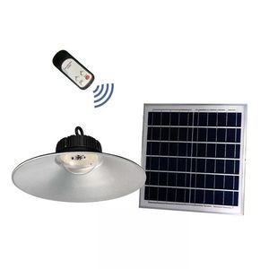 300W LED Solar High Bay Lights Outdoor Indoor 2 cores iluminação branca quente repelente de mosquitos com controle remoto