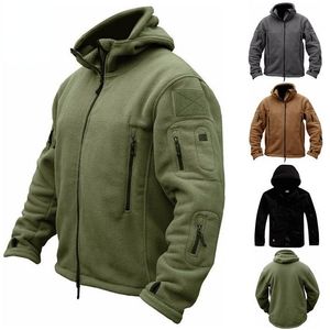 Açık ceket hoodies erkekler askeri kış termal polar taktik ceket açık havada spor kapüşonlu palto militar softshell yürüyüş ordusu 230926