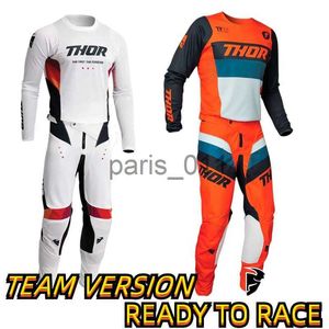 Inne odzież Nowa jazda na rowerze Cooper Web Team Wersja Motocross Zestaw sprzętu MTB BMX Dirt Bike Off Road MX Set Set Pants Racing Pants R X0926