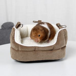 Other Pet Supplies Hamster Nest Rat Cage Hanging Bed Warm Sofa House Soft Rodent Hammock for Ferret Rabbit Guinea Pig Toys 230925